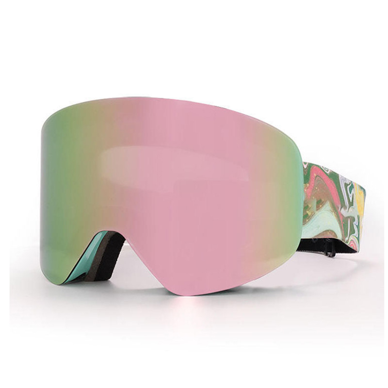 Frameless Mirrored Ski Goggles Fukosports